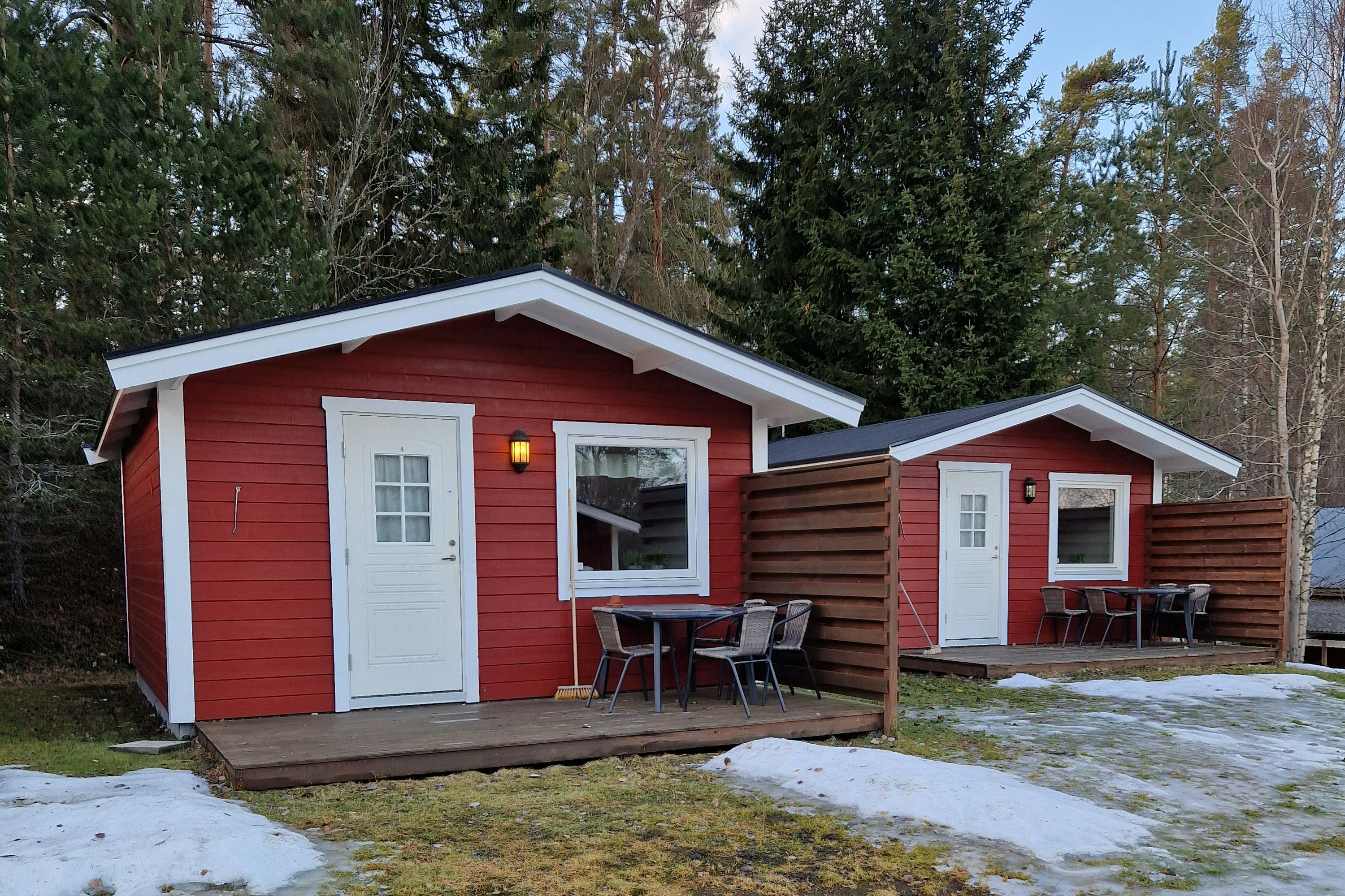Lovsjö Badens Camping - Mobilheime auf dem Campingplatz