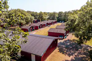 Lundegårds Camping - Blick auf die Mobilheime auf dem Campingplatz
