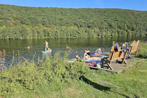 Main Glueck Camping - Blick auf den Badesteg