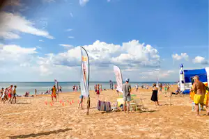 Mellbystrands Camping - Blick auf den Strand des Campingplatzes