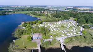 Maribo Sø Camping - Campingplatz Luftaufnahme