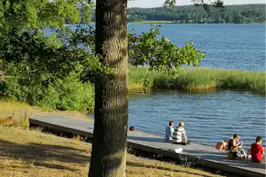 Mariefreds Camping - Badestrand auf dem Campingplatz