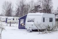 Marielyst Familiecamping - Campingplatz mit Schnee
