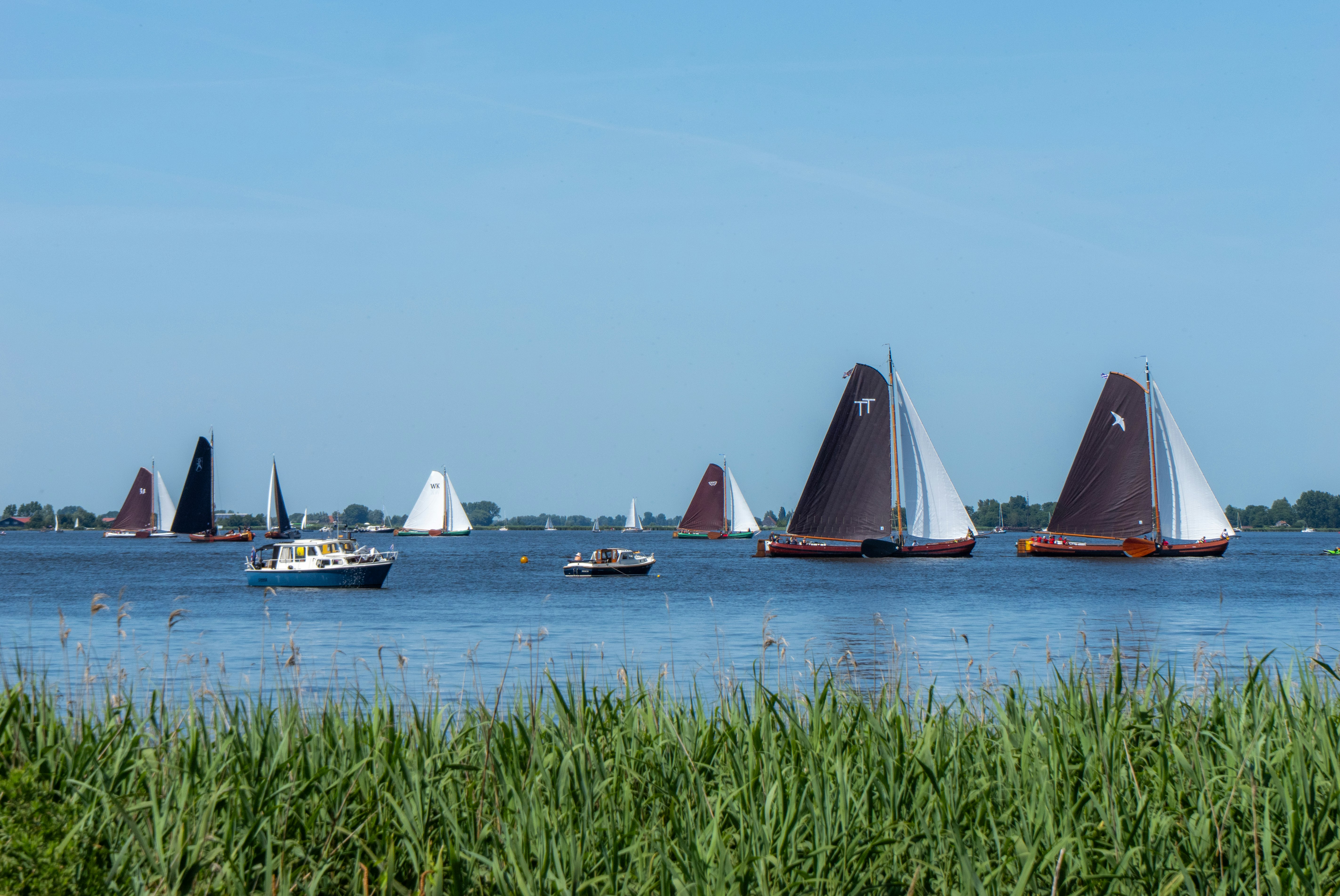 Campingplaats Indijk  Camping Indijk - Segelboote auf dem Wasser