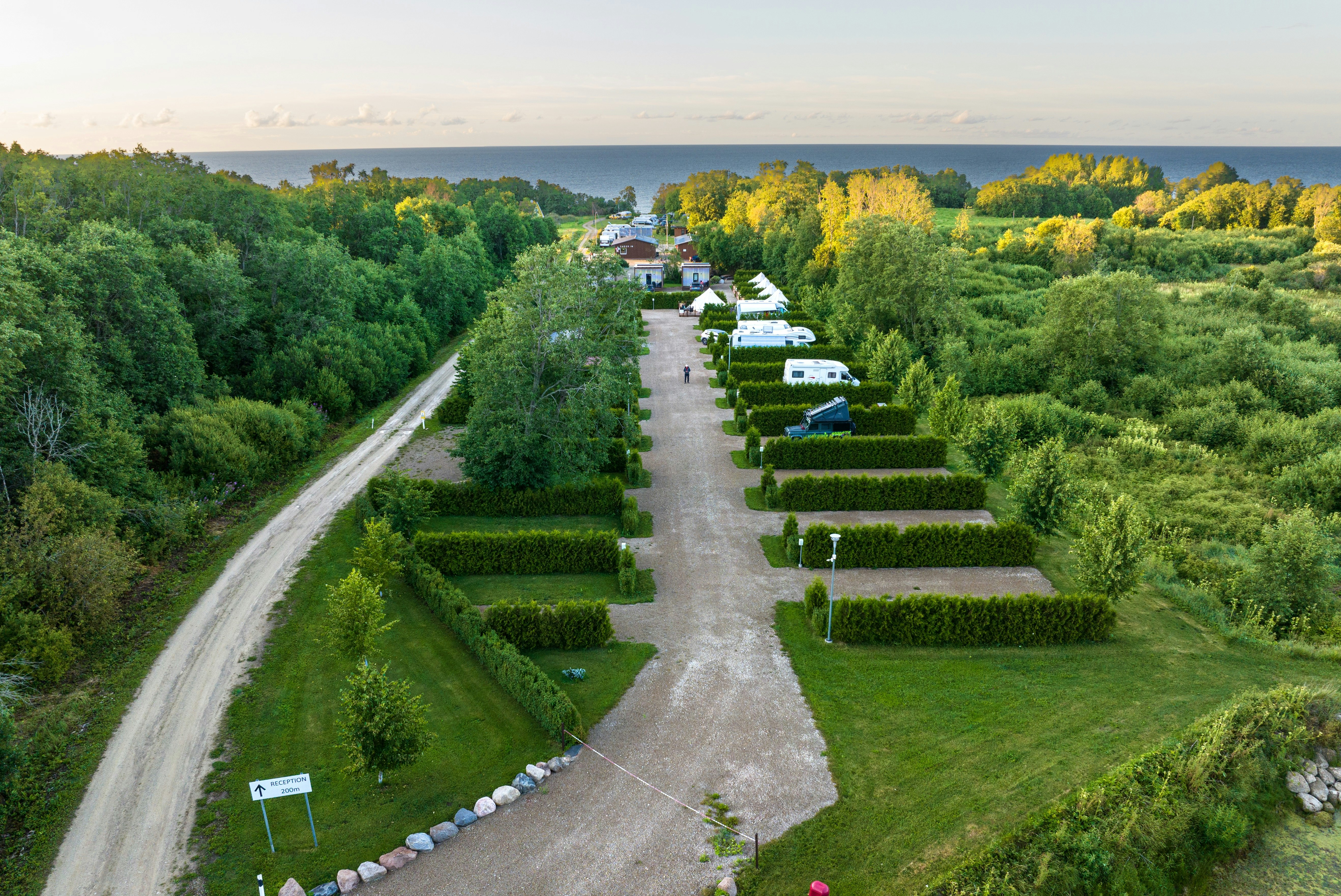 Mereoja Camping - Standplätze auf dem Campingplatz