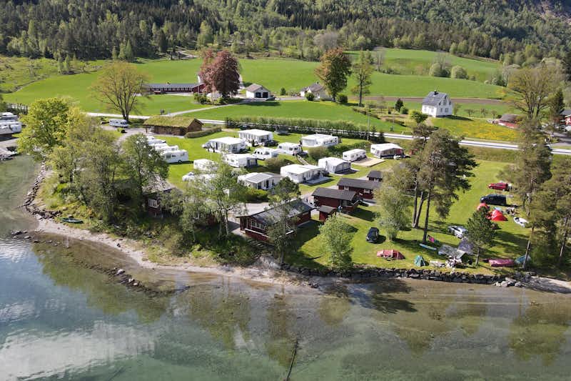 Mindresunde Camping - Campingplatz Luftaufnahme