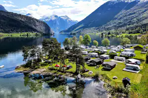 Mindresunde Camping - Campingplatz aus der Vogelperspektive