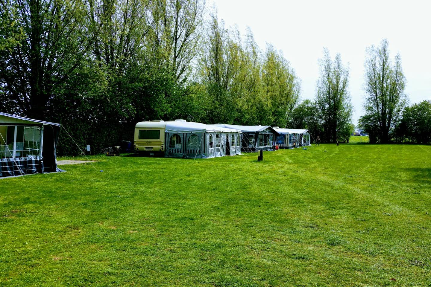 Mini Camping Drentse Monden- Zelt- und Wohnwagenstellplatz umringt von Wald auf dem Campingplatz