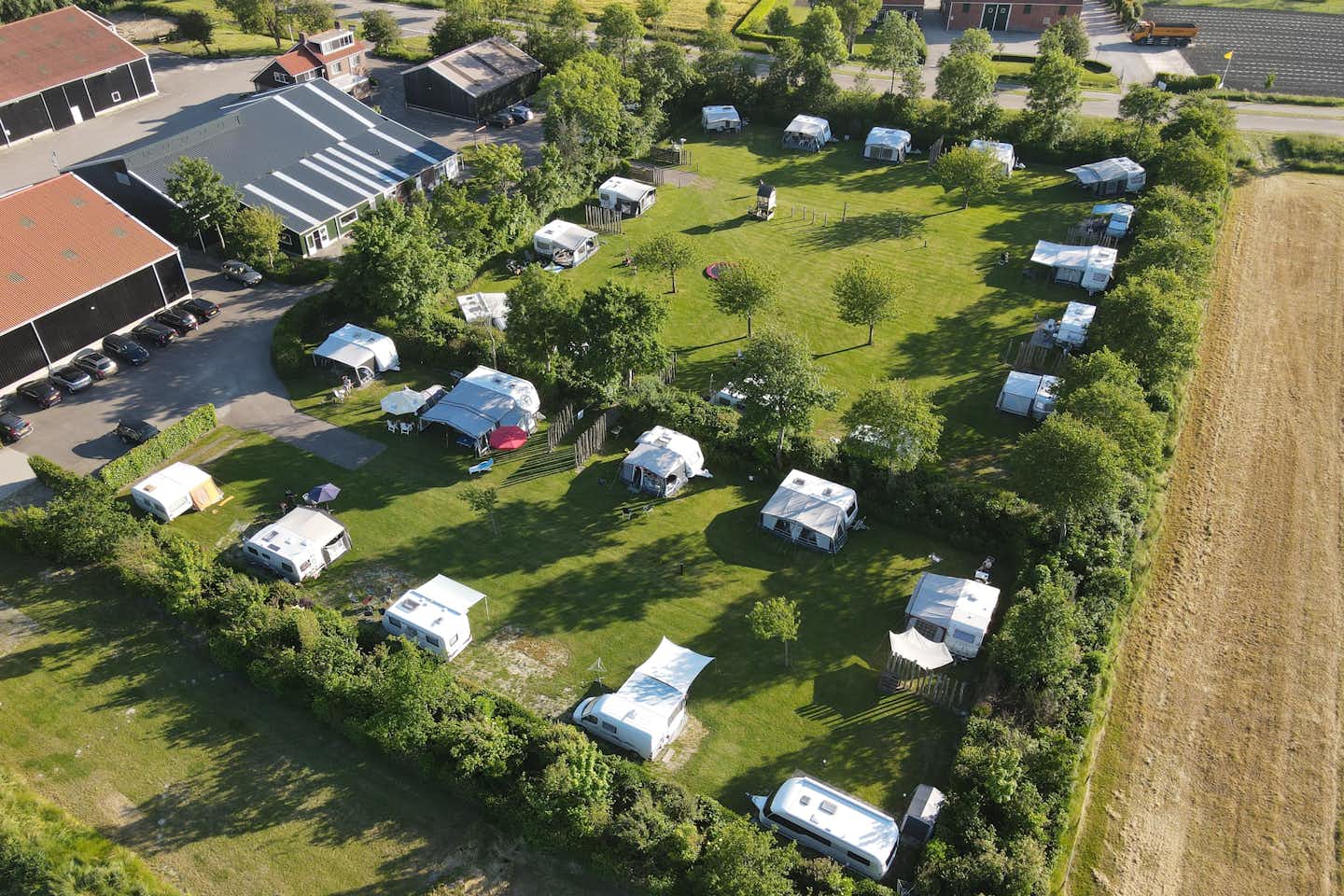 Minicamping Biggekerke  - Luftaufnahme des Campingplatzes