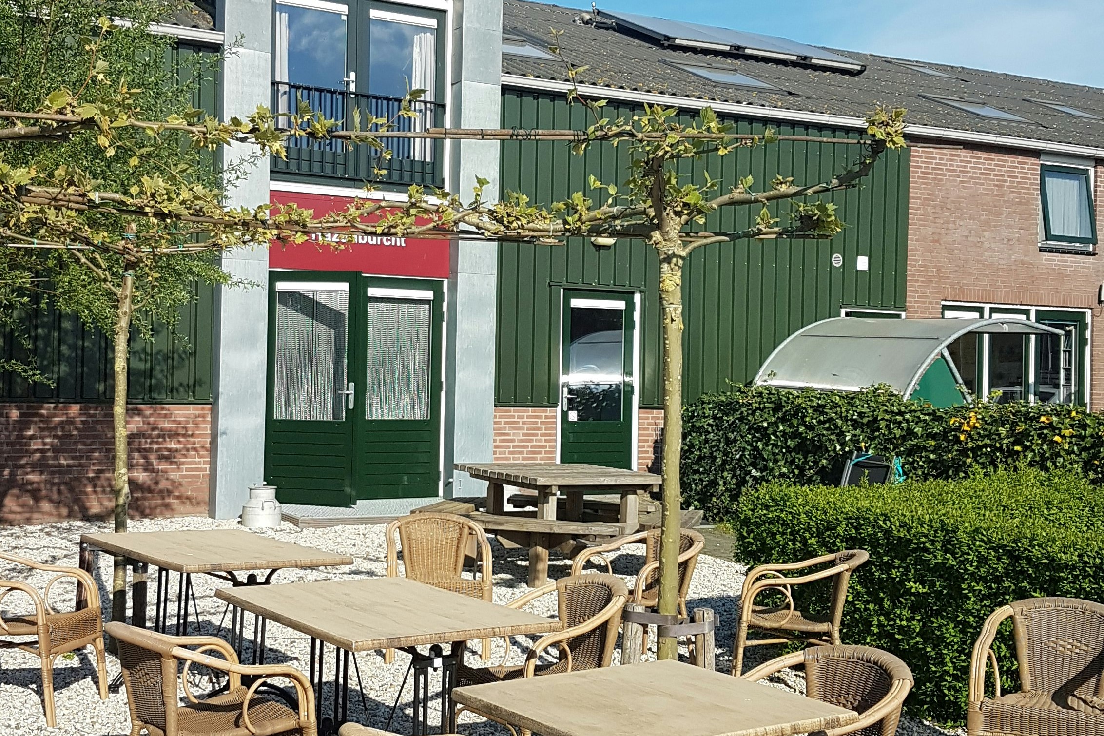 Minicamping Boerderij Hazenveld - Terrasse des Restaurants-