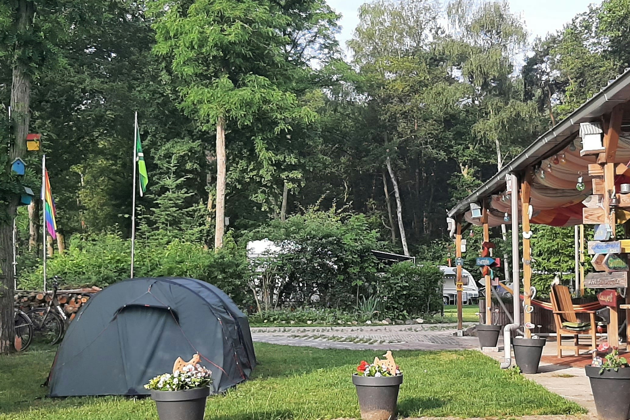 Minicamping de Hippe Kip - Zeltplätze auf dem Campingplatz