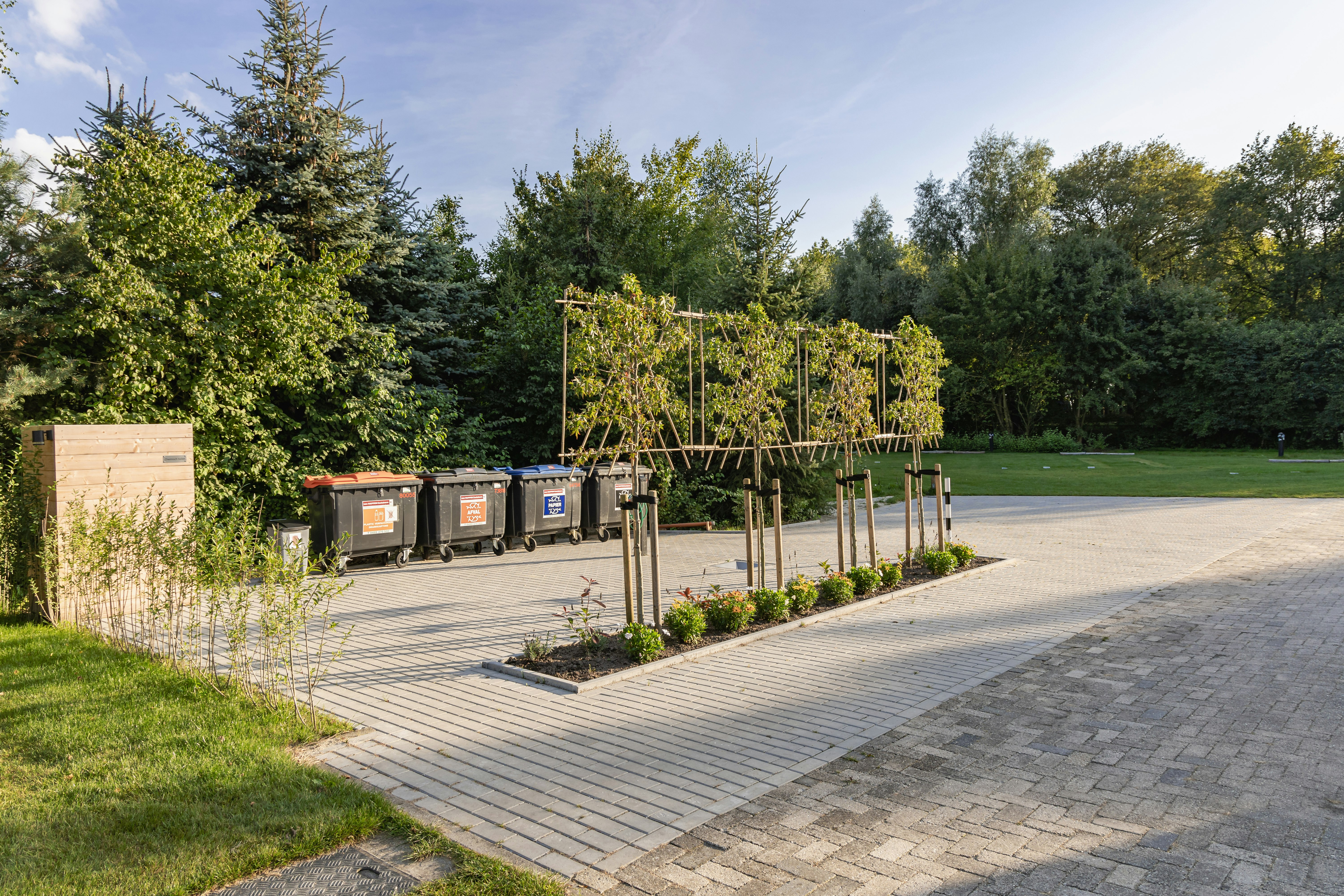 Minicamping de Torenvalk  Minicamping De Torenvalk - Müllplatz auf dem Campingplatz