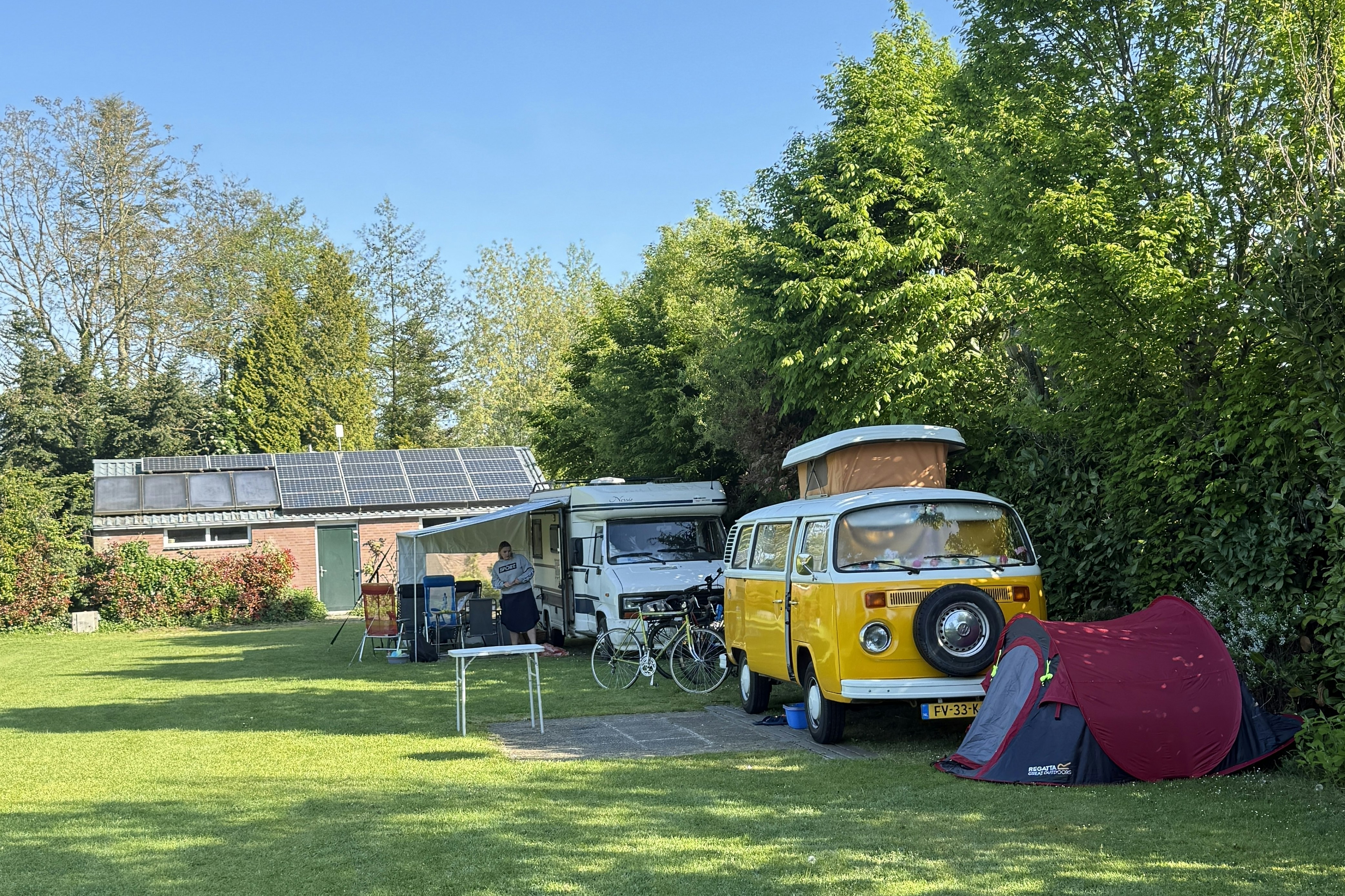 Wilgenhart - Standplätze auf der Wiese auf dem Campingplatz