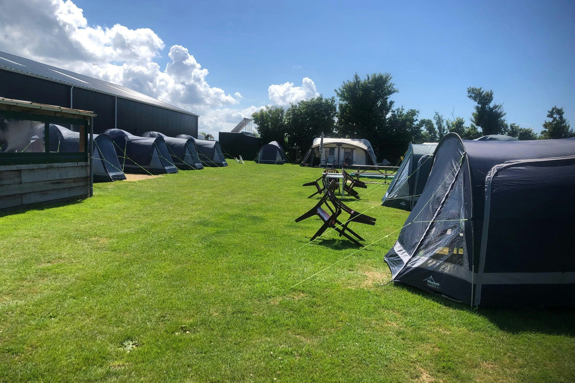 Minicamping en stalling De Heuvel - Standplatzwiese auf dem Campingplatz