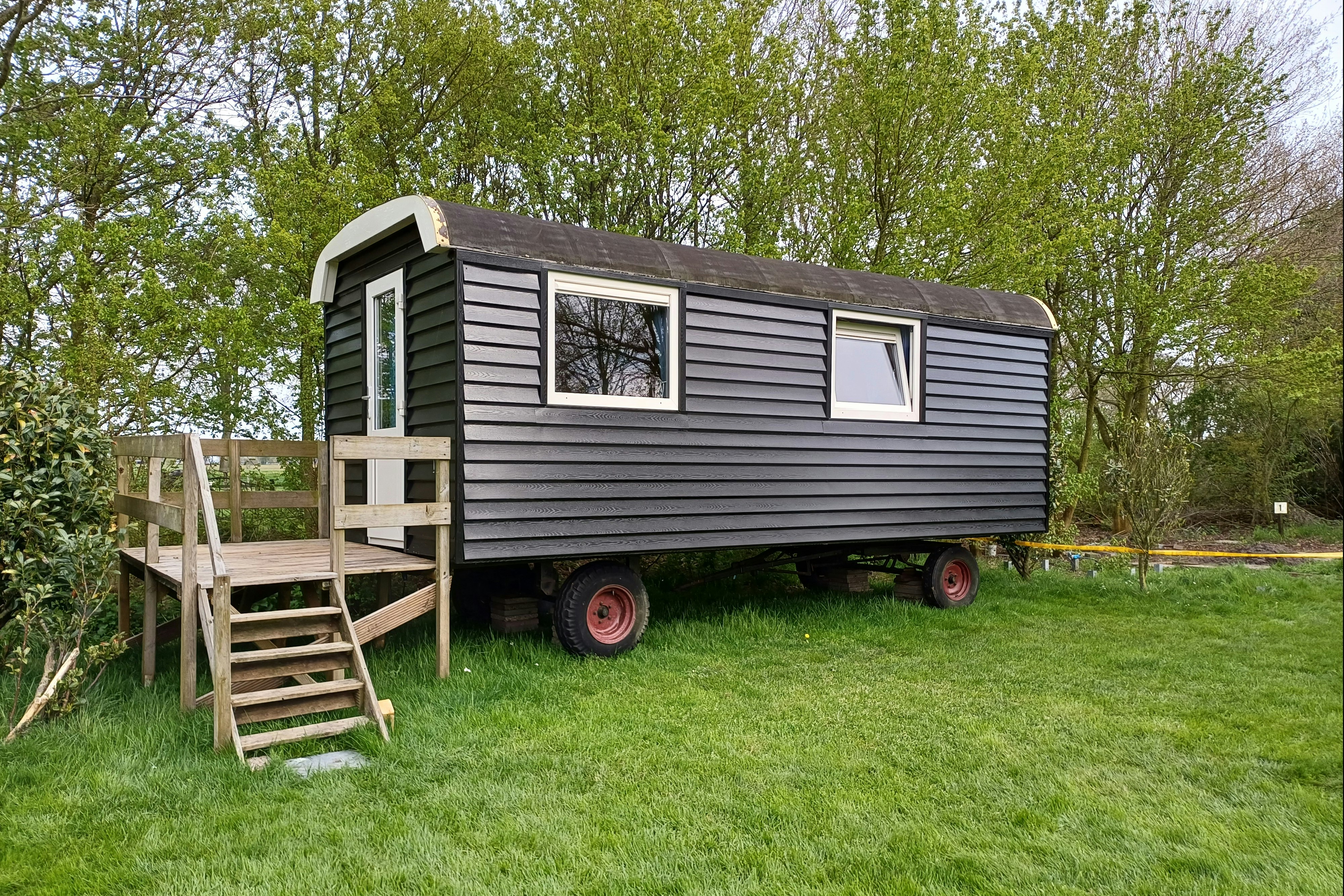 Minicamping Hendriks Wijkje  - Mobilheim auf dem Campingplatz
