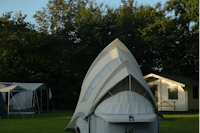 Minicamping & Theeschenkerij 't Oegenbos - Mobilheime und Zelte auf der Wiese