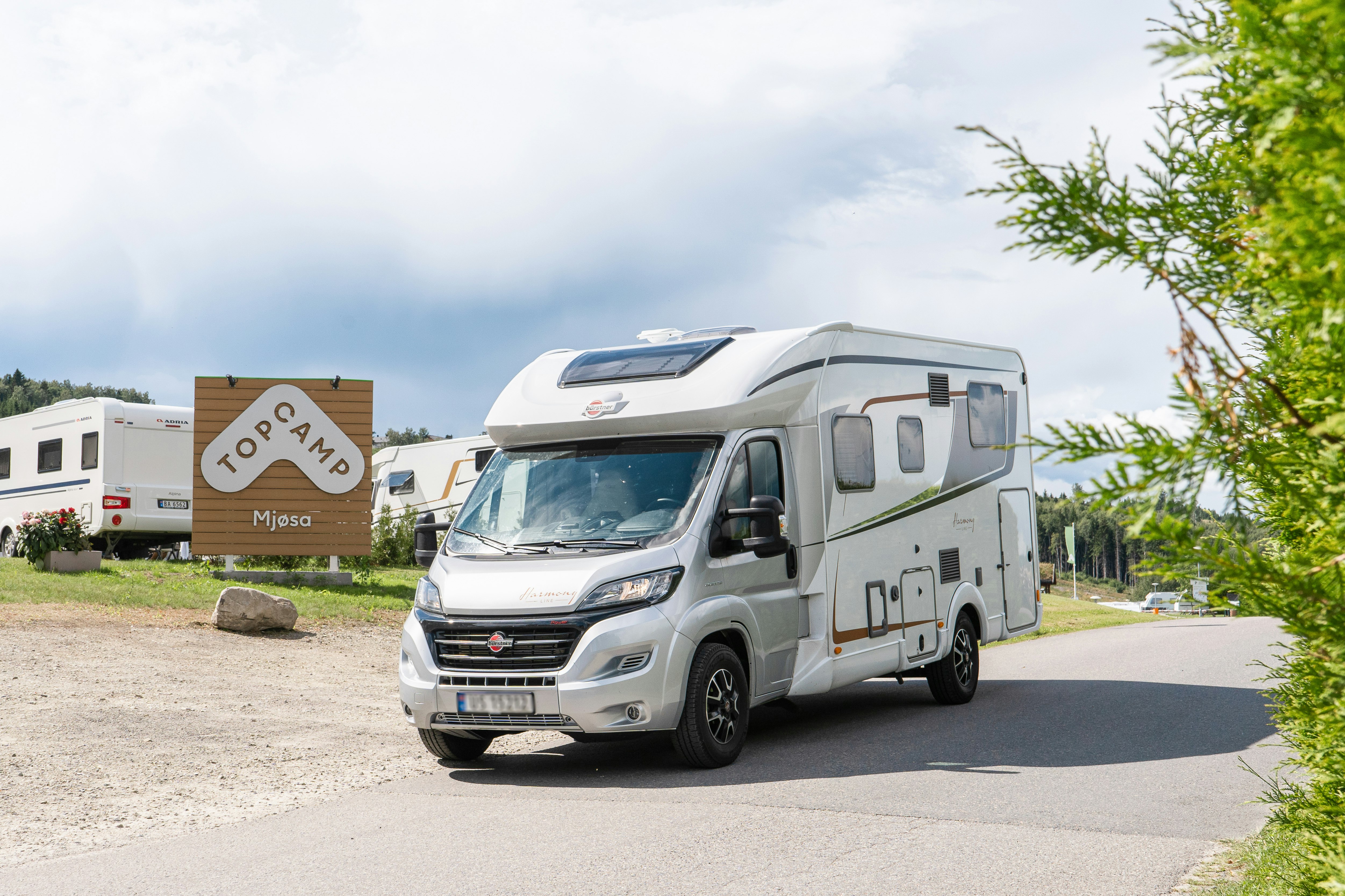 Topcamp Mjøsa - Brumunddal - Einfahrt zum Campingplatz