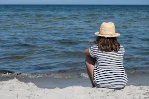 Møn Strandcamping - Ulvshale - Camper am Strand vom Campingplatz
