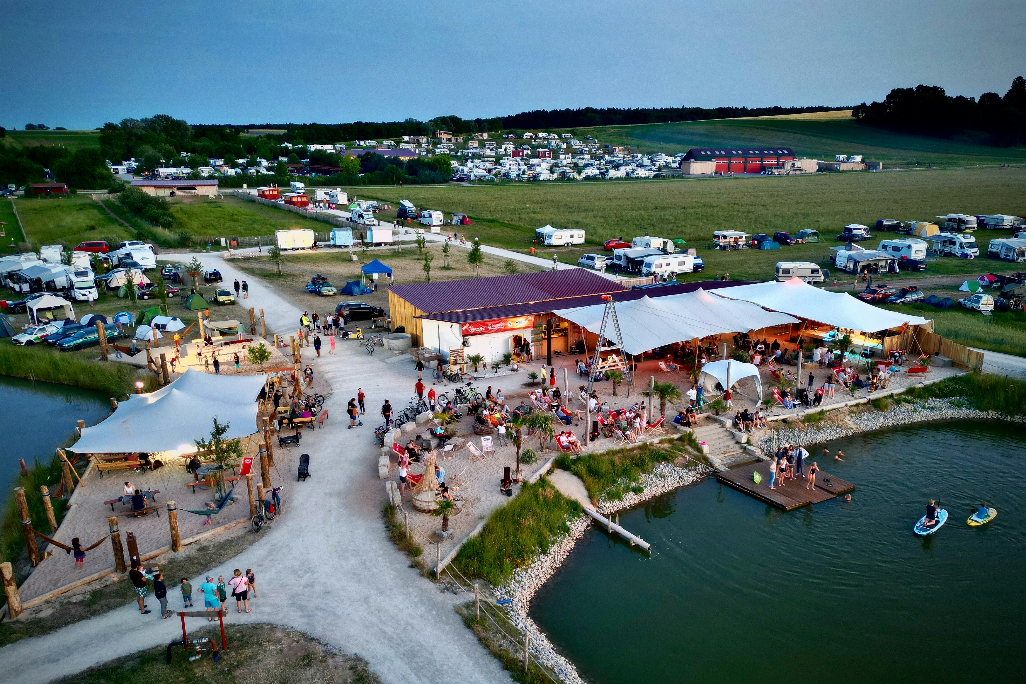 Mohrenhof Franken  Mohrencamp  - Campingplatz aus der Vogelperspektive