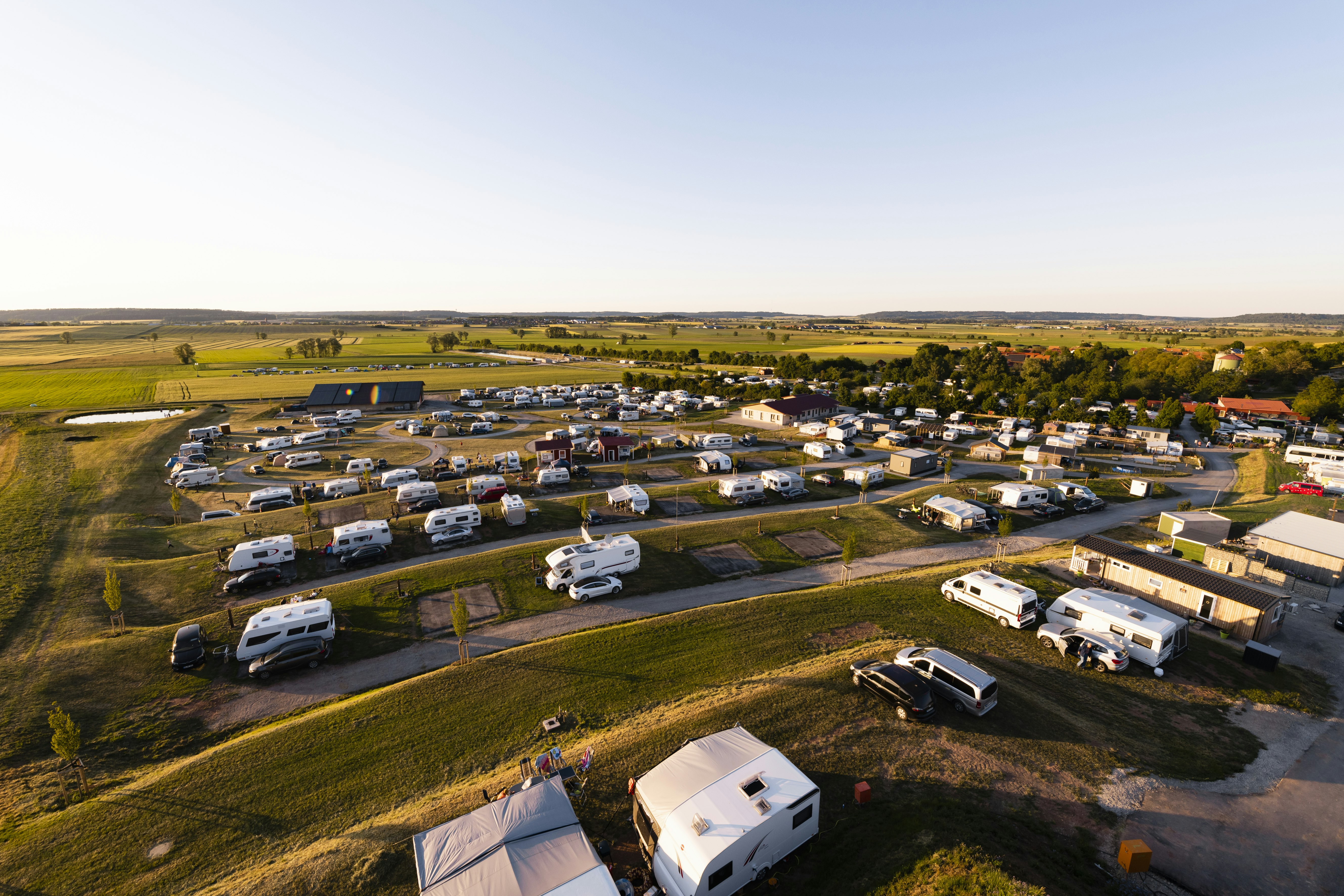 Mohrenhof Franken  Mohrencamp  - Luftaufnahme des Campingplatzes