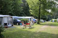 Molecaten Park Bosbad Hoeven  - Camper auf dem Stellplatz vom Campingplatz