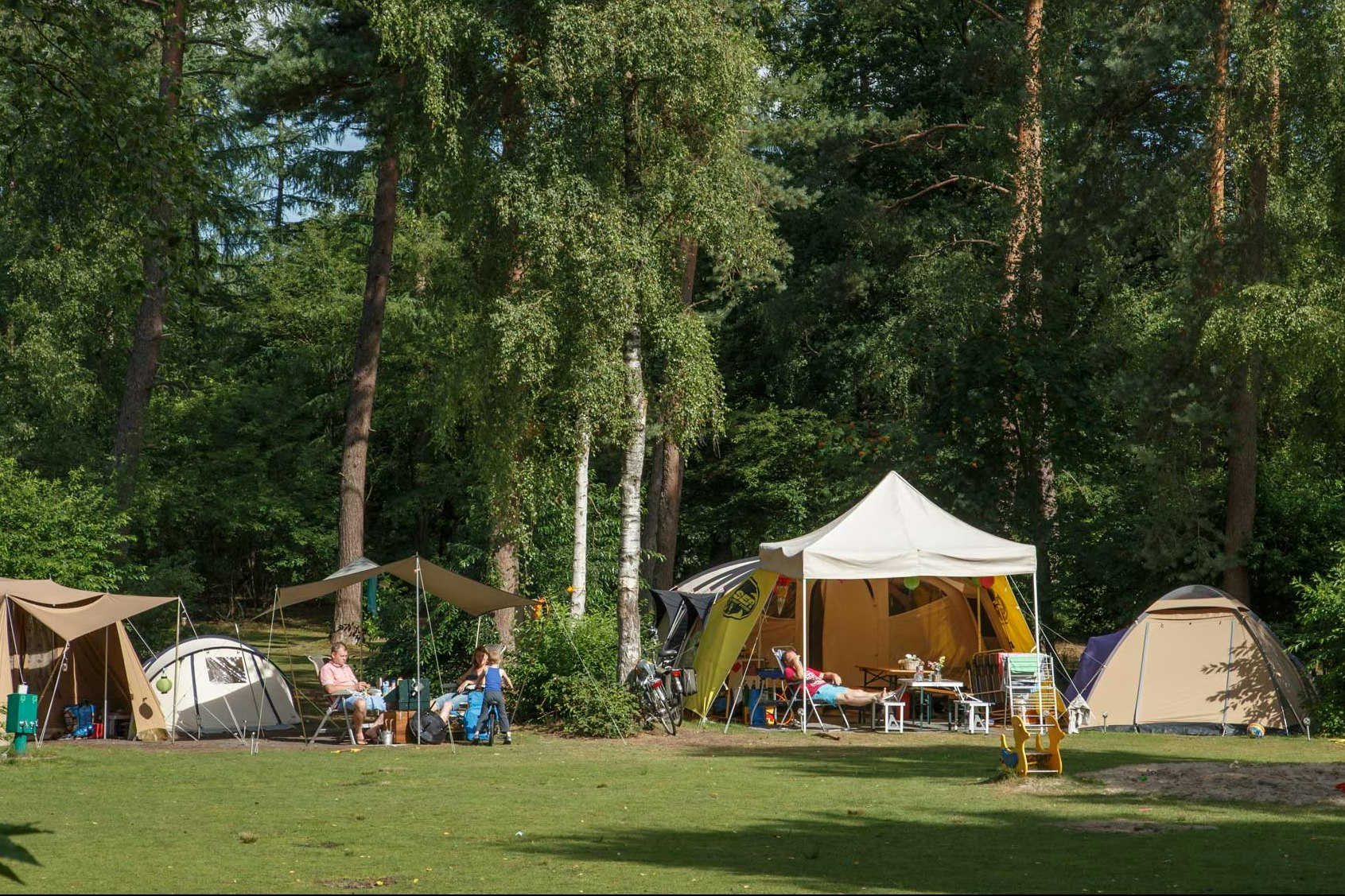 Molecaten Park De Leemkule  - Zelte auf dem Stellplatz vom Campingplatz im Grünen