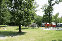 Molecaten Park 't Hout  - Spielplatz auf dem Stellplatz vom Campingplatz auf grüner Wiese