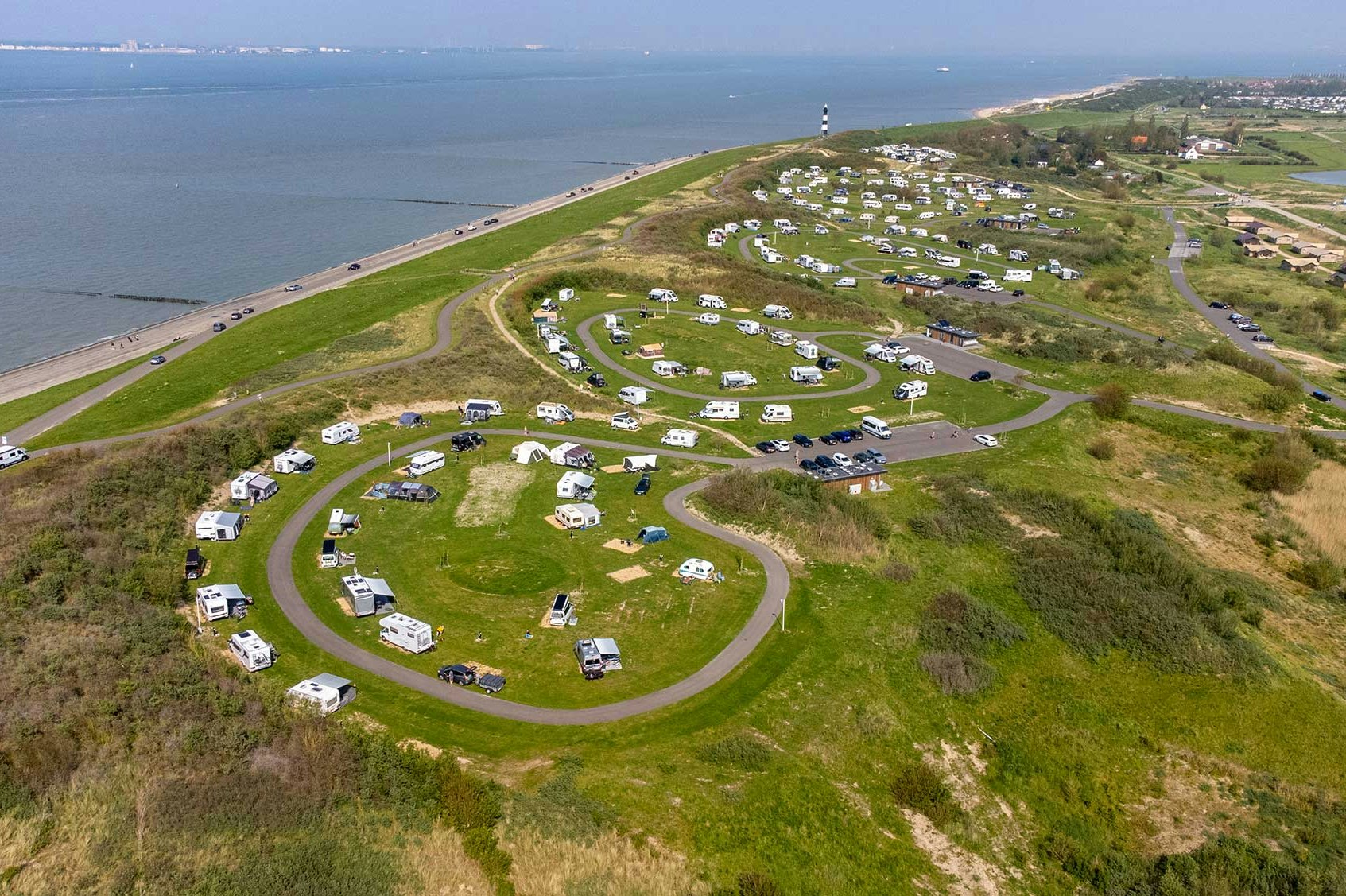 Molecaten Park Waterdunen  - Campingplatz aus der Vogelperspektive
