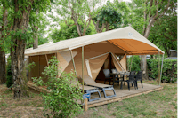 Camping Rives d'Arc  Mondial Camping - Glamping-Zelt mit Terrasse