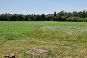 Mooirust - Blick auf die Wiese am Campingplatz