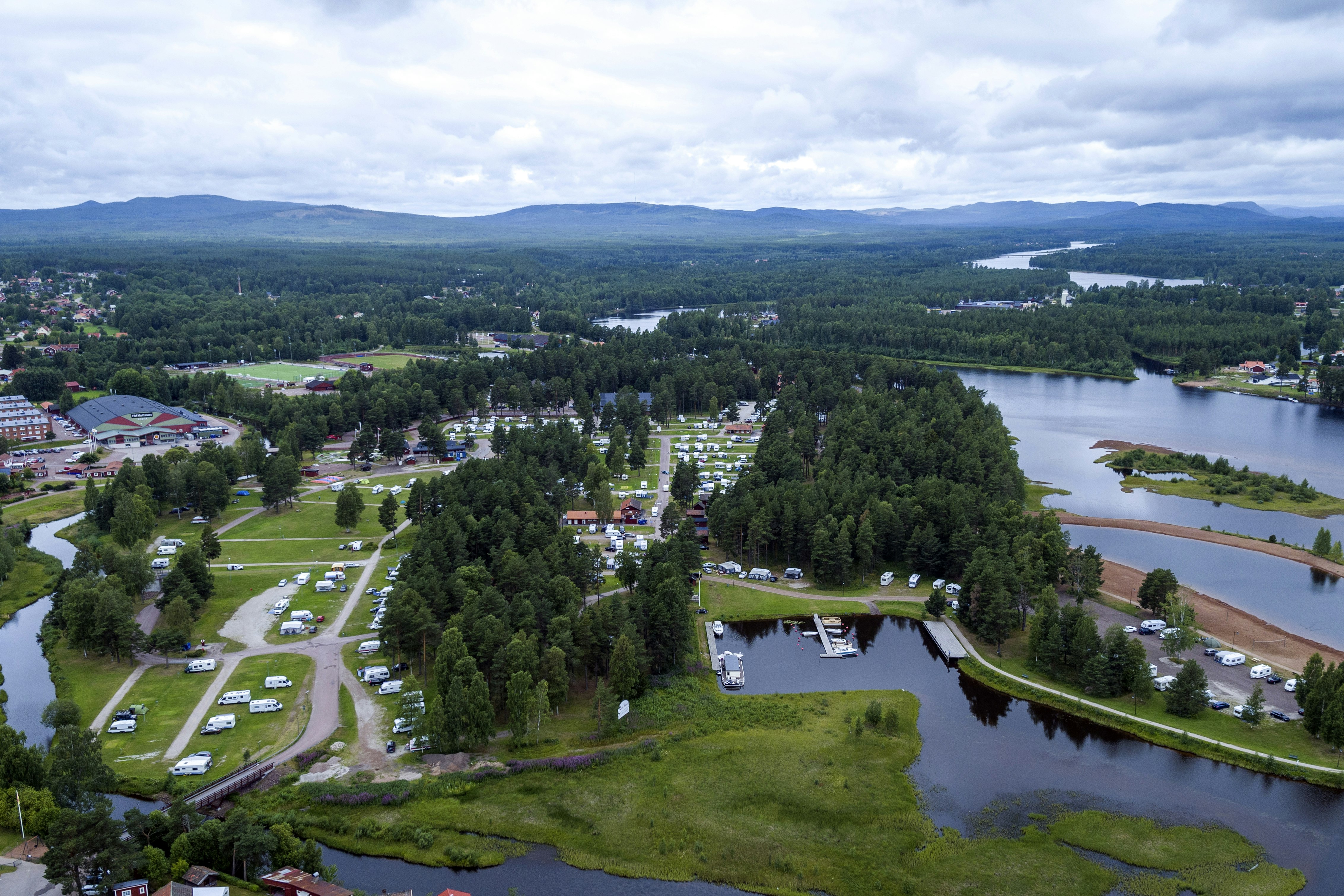 First Camp Moraparken – Dalarna  - Campingplatz aus der Vogelperspektive