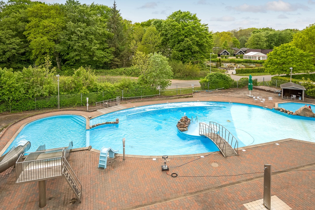 MyCamp Trelde Næs - Blick auf das Freibad