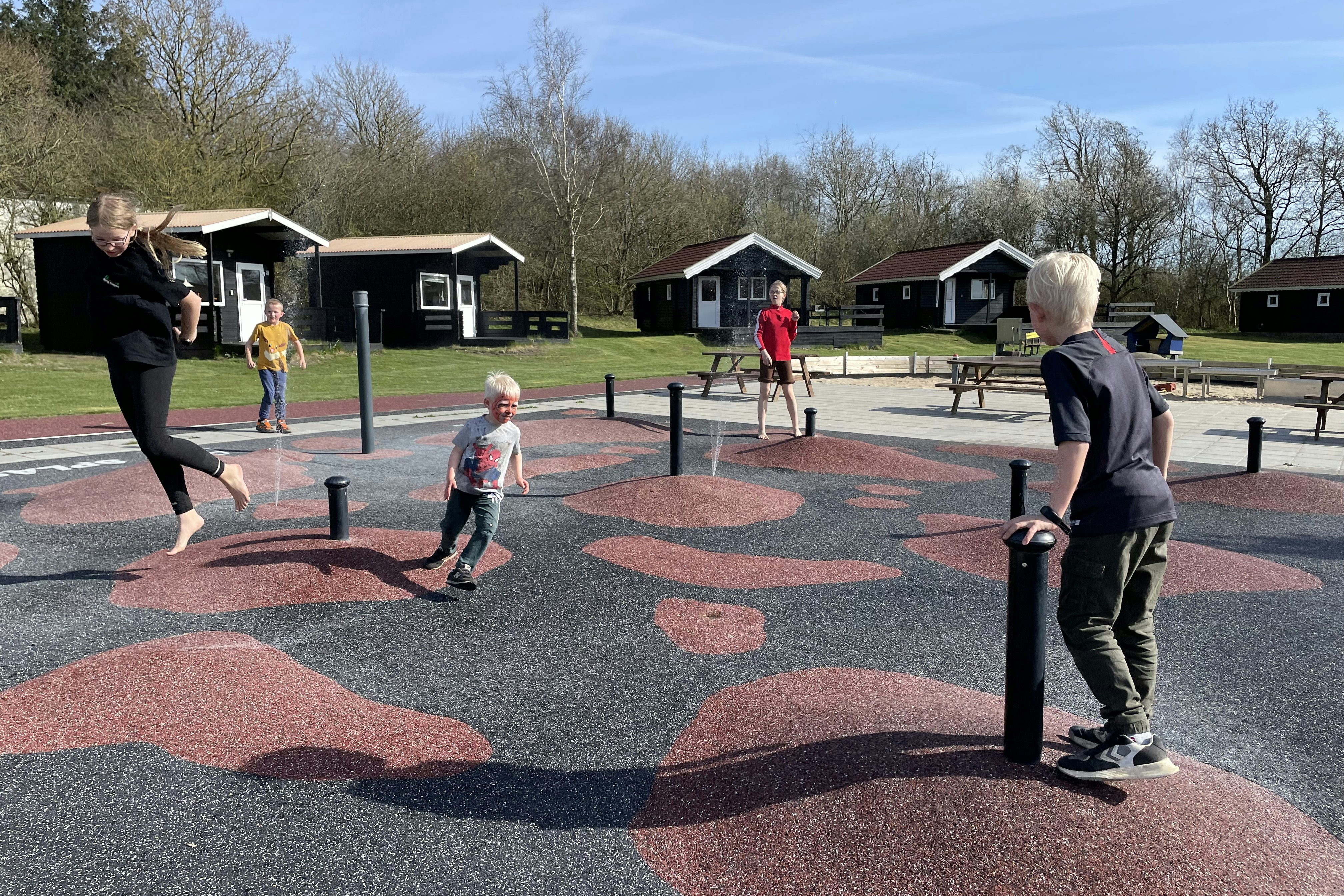 Myrhøj Camping - Wasserspielplatz auf dem Campingplatz