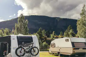 NAF-Camping Hunderfossen - Wohnmobil- und Wohnwagenstellplätze auf dem Campingplatz
