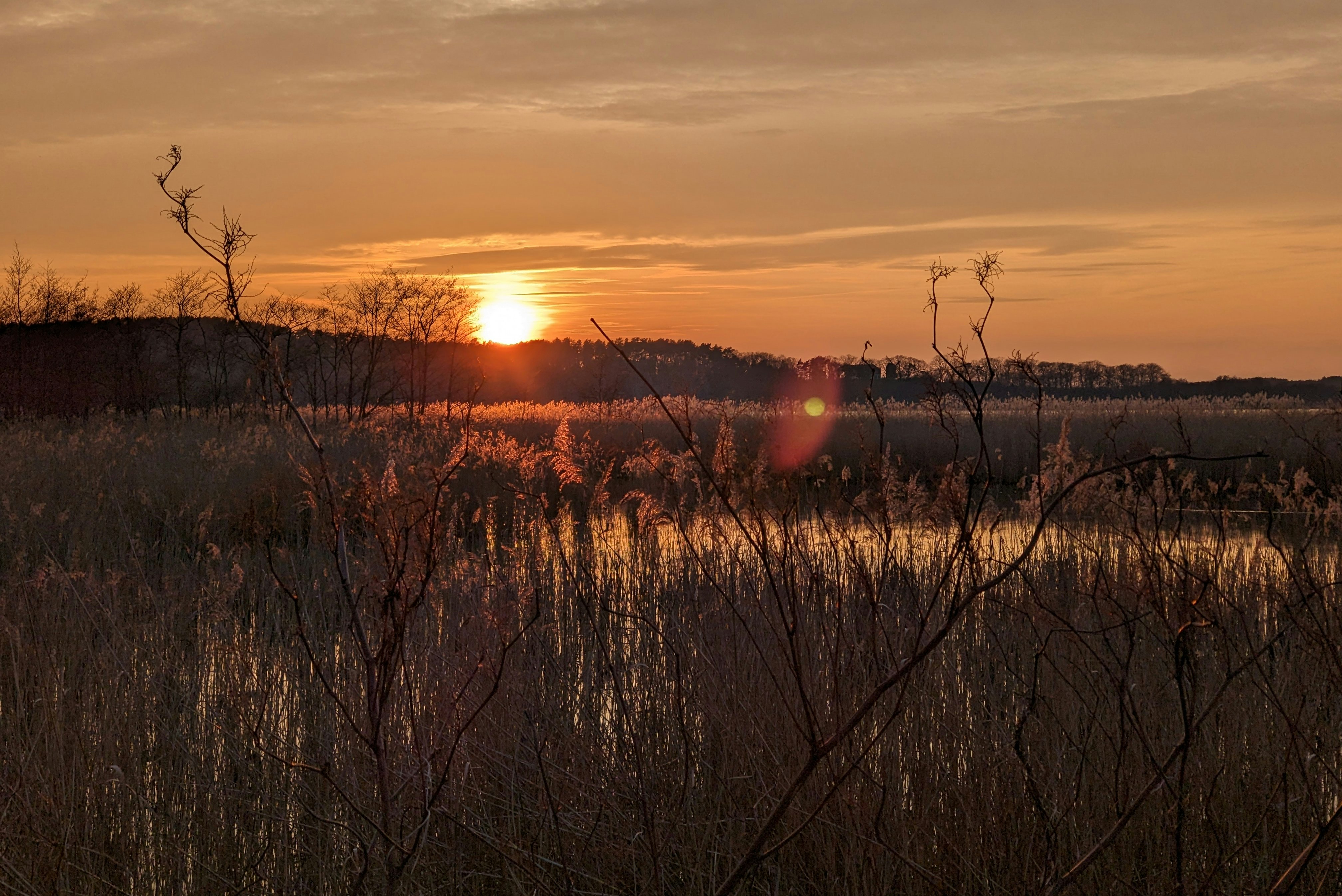 Nandalee Camping - Sonnenuntergang über dem See am Campingplatz