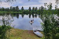 Nås Camping Dalarna - Kanutour auf dem Fluss