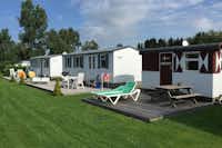 Natupark -Het Verlaat- - Mobilheime mit Terrasse auf dem Campingplatz