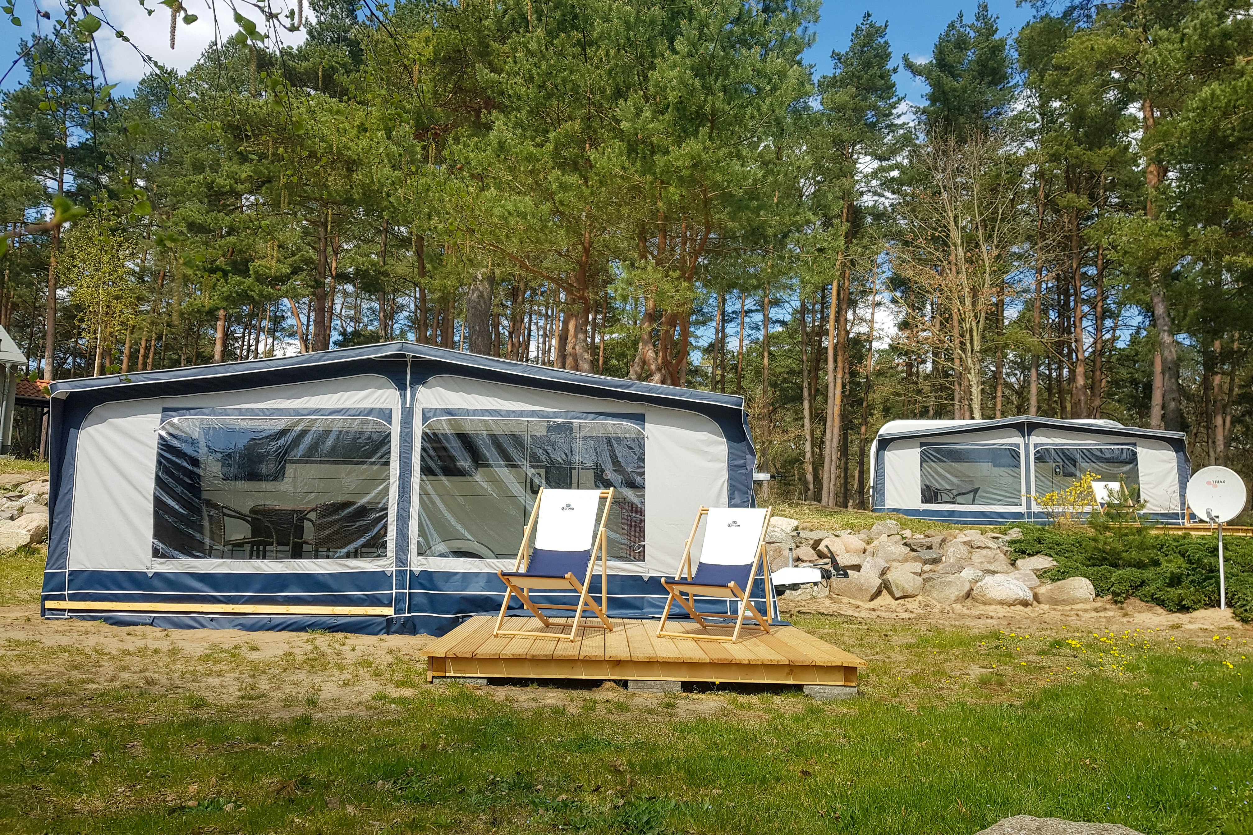 Genuss-Ferien Strandcamping Jabeler See - Standplätze auf dem Campingplatz