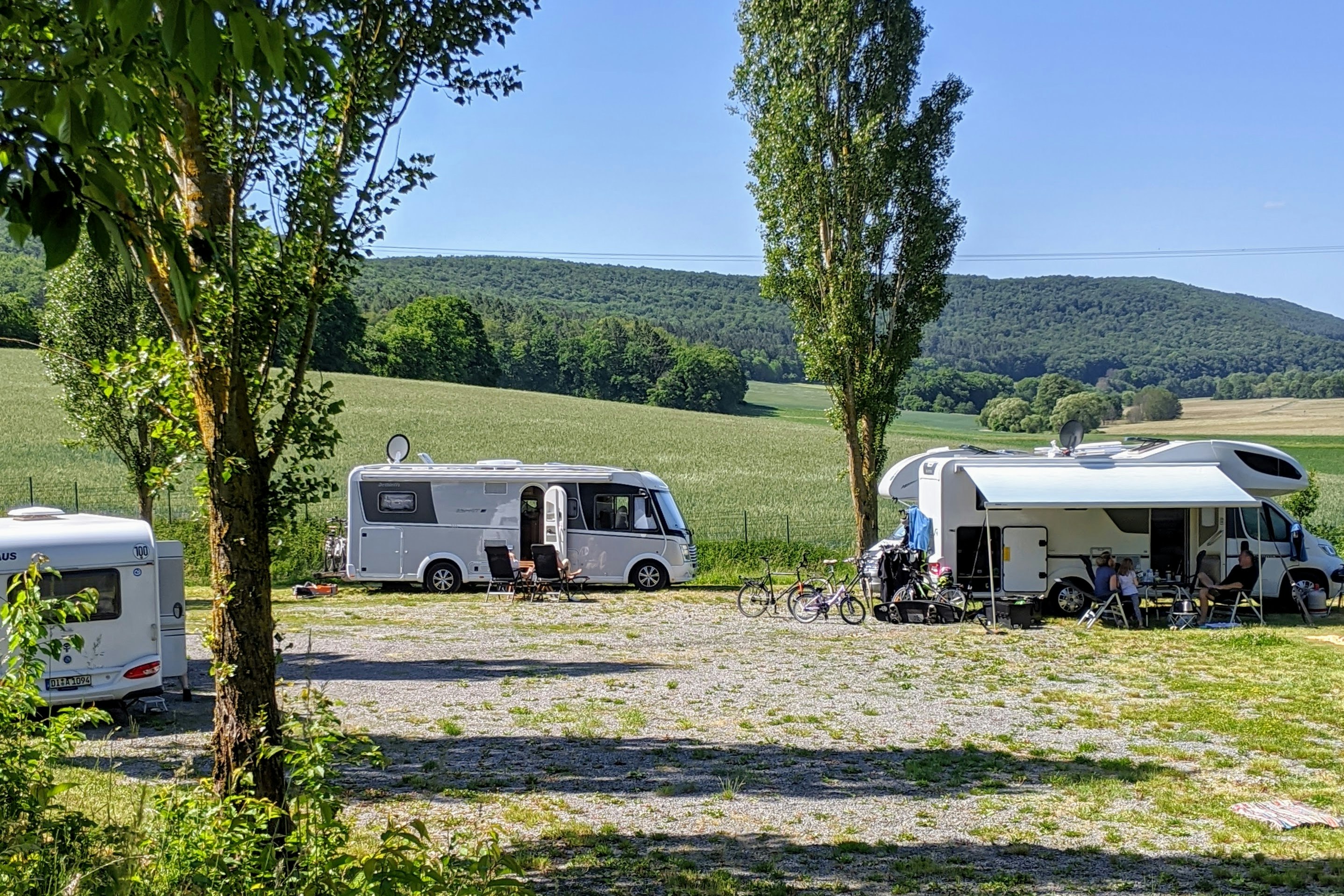 Naturcamp Thulba - Standplätze auf dem Campingplatz