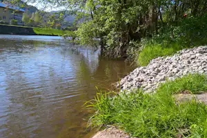 Naturcamping Braunsbach - Campingplatz am Ufer vom Fluss Kocher