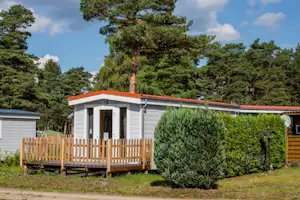 Naturcamping Lüneburger Heide - Ferienwohnung mit Terrasse im Grünen auf dem Campingplatz