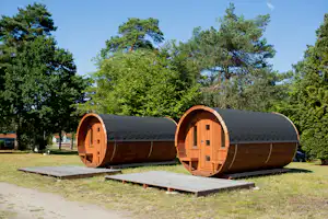 Naturcamping Lüneburger Heide - Campingfässer in der Natur
