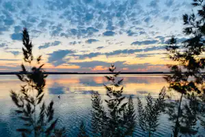 Naturcamping Retgendorf - Sonnenuntergang über dem See