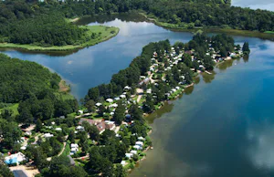Naturcamping Spitzenort - Campingplatz am Plöner See aus der Vogelperspektive