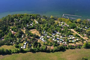 Naturcamping Zwei Seen - Campingplatz aus der Vogelperspektive