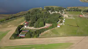NaturCampingplatz Bernsteinreiter Barth - Luftaufnahme des Campingplatzes