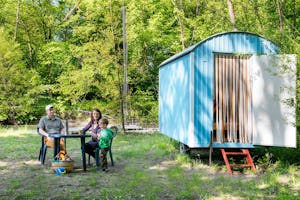 Naturcampingplatz Bolter Kanal - Schäferwagen für 3 bis 4 Personen auf dem Campingplatz