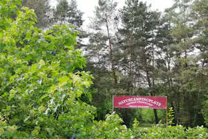 Naturcampingplatz -Großer Treppelsee- - Eingang des Campingplatzes