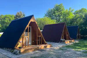 Naturcampingplatz Wrohe am Westensee - Mobilheime auf dem Campingplatz