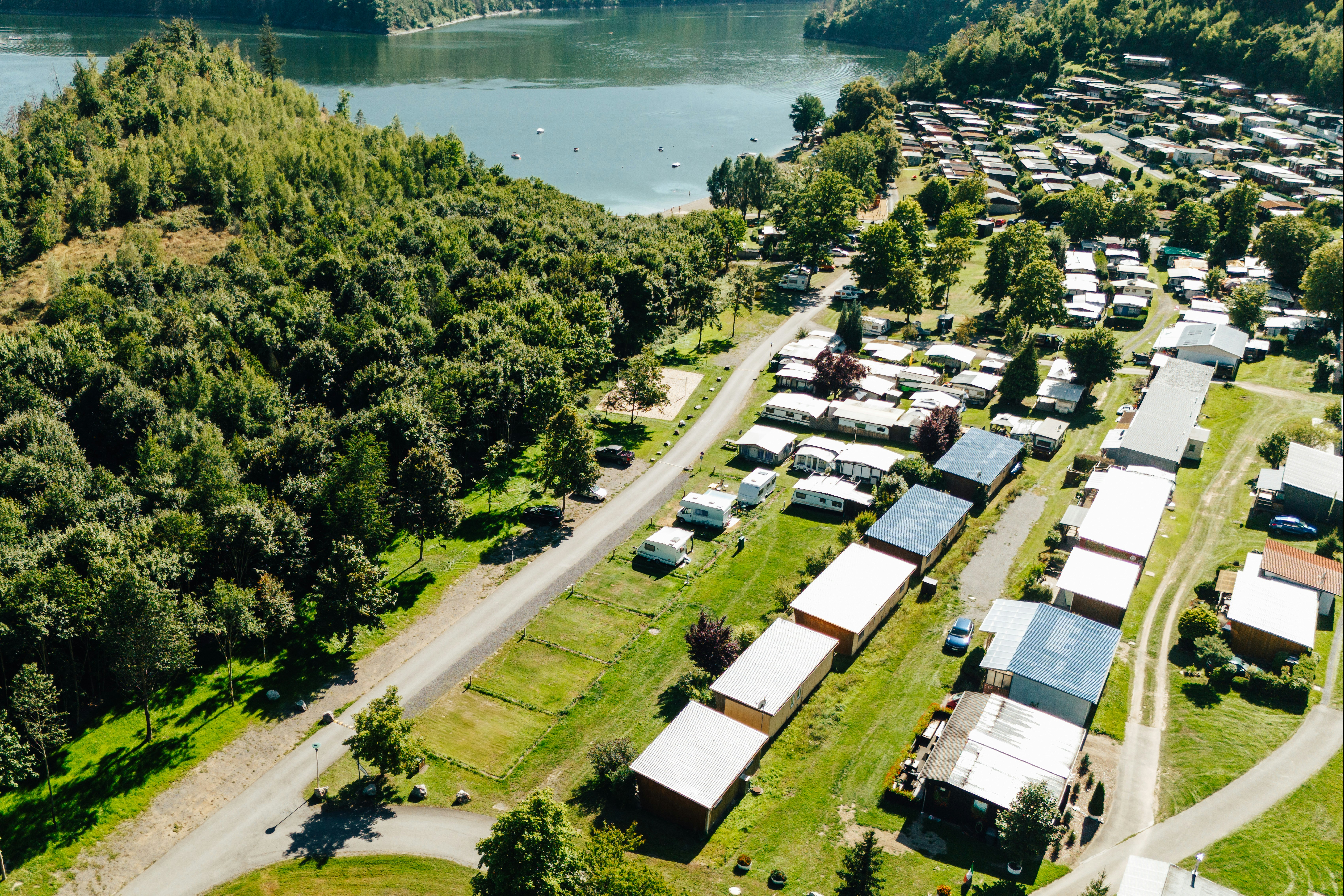 Naturerholungsgebiet Portenschmiede - 2. Bereich Caravan Stellplätze mit 90 qm Stellfläche
